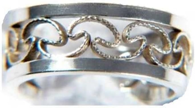 Sterling Silver Nonpiercing Tree Mushroom Design Fancy Band Ear Cuff