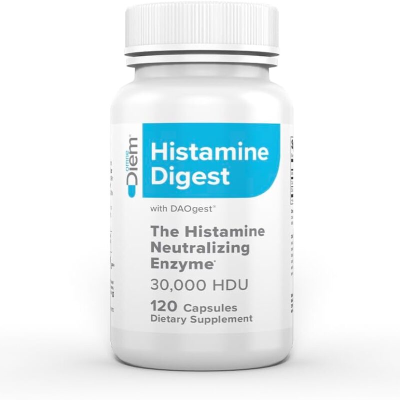 Omne Diem Histamine Digest DAO 30,000 HDU - 120 Caps - Histamine Neutralizing Enzyme - Relieve Histamine Intolerance with Diamine Oxidase
