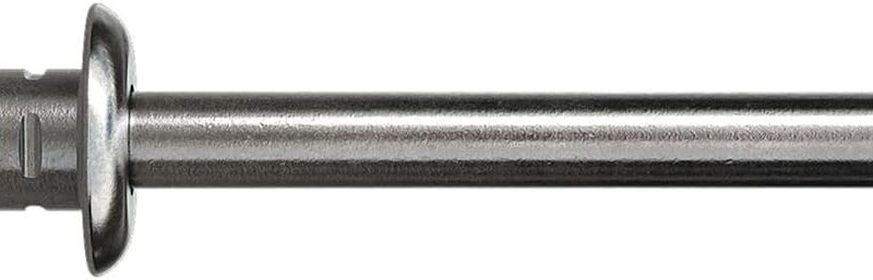 Polygrip Aluminium Multi-Purpose Mushroom Head Rivets with Steel Bolt, 4.8 mm x 15 mm, 500 Pieces, 1433832