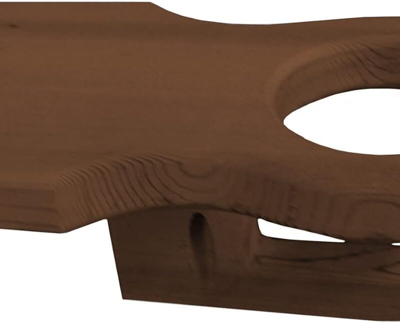 Furniture Barn USA Pine Cup Holder, Mushroom Stain