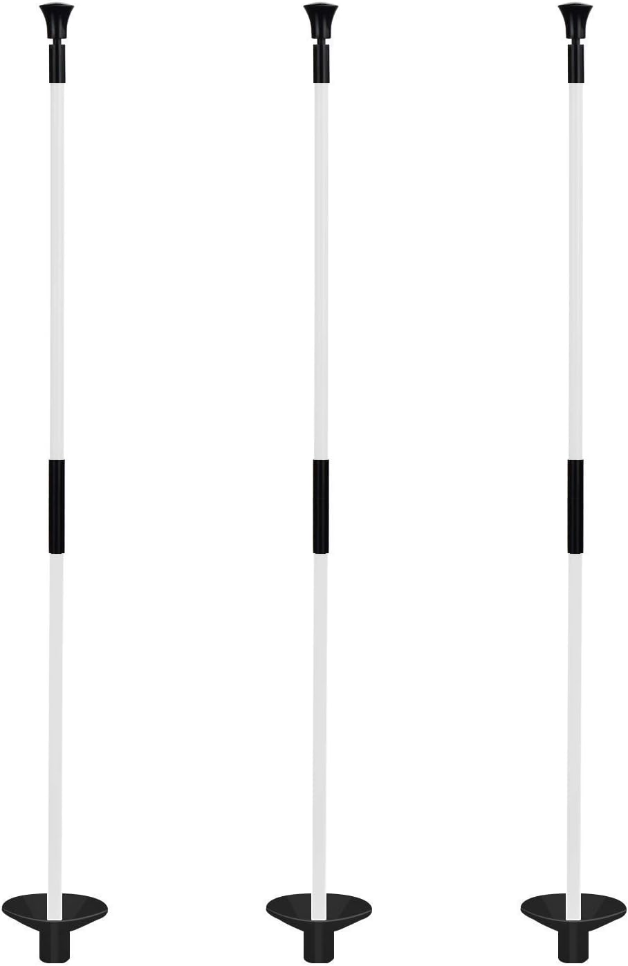 51U2VyrJLbL._AC_SL1500_.jpg KINGTOP Golf Flagstick Mini, Practice Putting Green Flag Stick for Yard, Pole | Pin | Flagpole, Portable 2-Section Design, 3 Foot, 4-Pack - Image 3