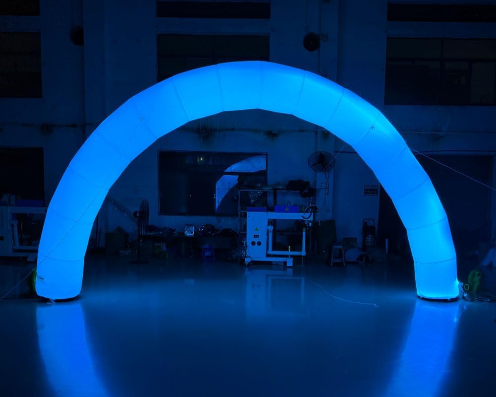 51e6n7VBzML._AC_SL1001_.jpg 20ft Inflatable Color Changing Arch Blow up Promotional LED Lighting Arch with Blower Color Change Lighting Archway for Event Parties (Multicolor, 6m Width) - Image 7