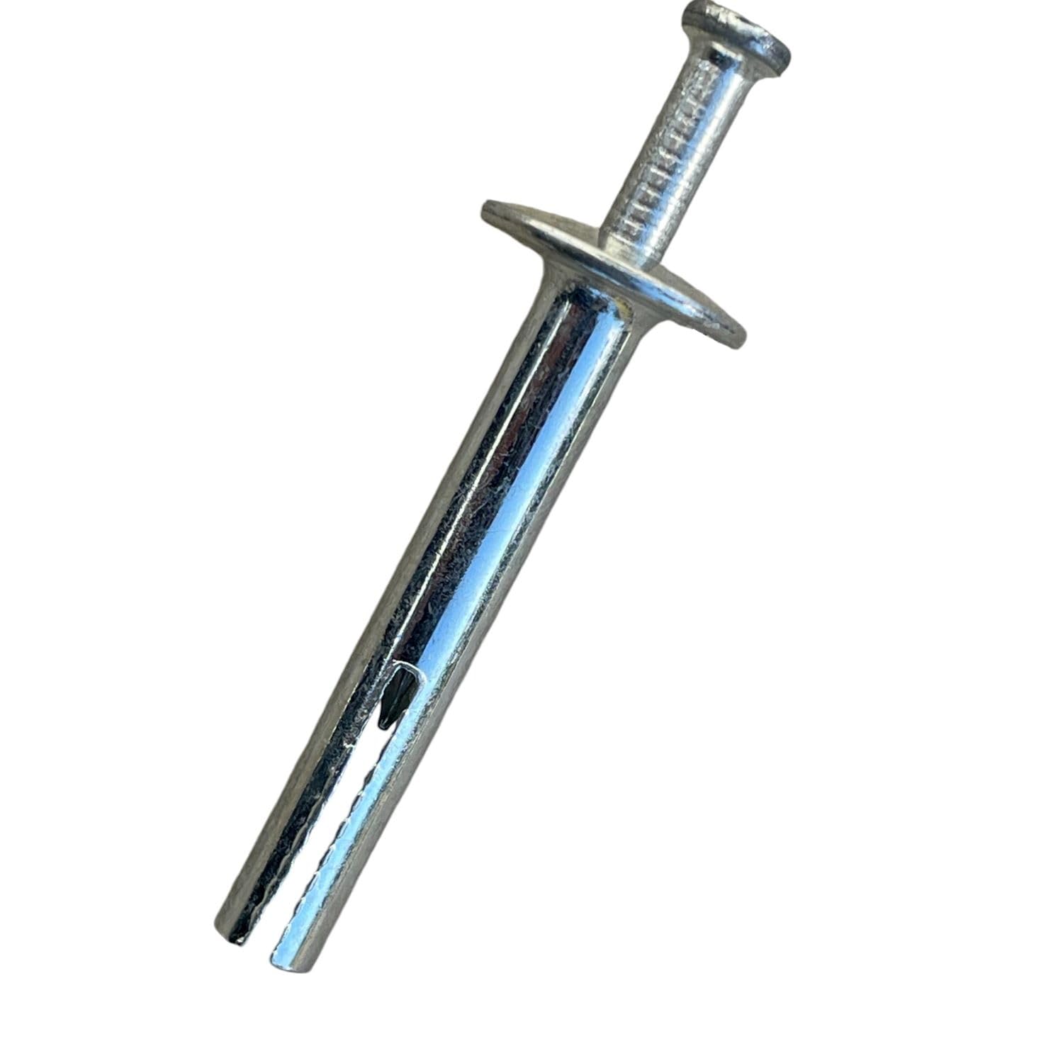 51oxMma3IaL._SL1500_.jpg Sandbaggy 1/4" x 1-1/2" Hammer Set Concrete Anchor - Metal Hammer Drive Pin Anchors - Rust Resistant Galvanized Finish (100, 1/4" x 1-1/2")