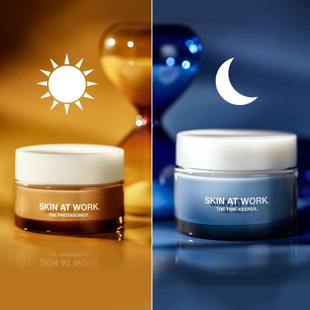 51wCoMPGQSL._SL1000_.jpg THE DAY & NIGHT DUO with full sizes The Protagonist & The Time Keeper featuring Tranexamic Acid, Peptides, Ceramides, Argan Plant Cells, Hyaluronic Acid, Niacinamide, Turmeric, Caffeine and Mushrooms - Image 7