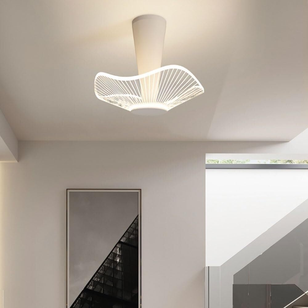 51wOqETIxuL._AC_SL1000_.jpg White Mushroom-Shaped Acrylica Ceiling Light Led Flush Mount Ceiling Lamps Modern Simple Ceiling Light - Image 2
