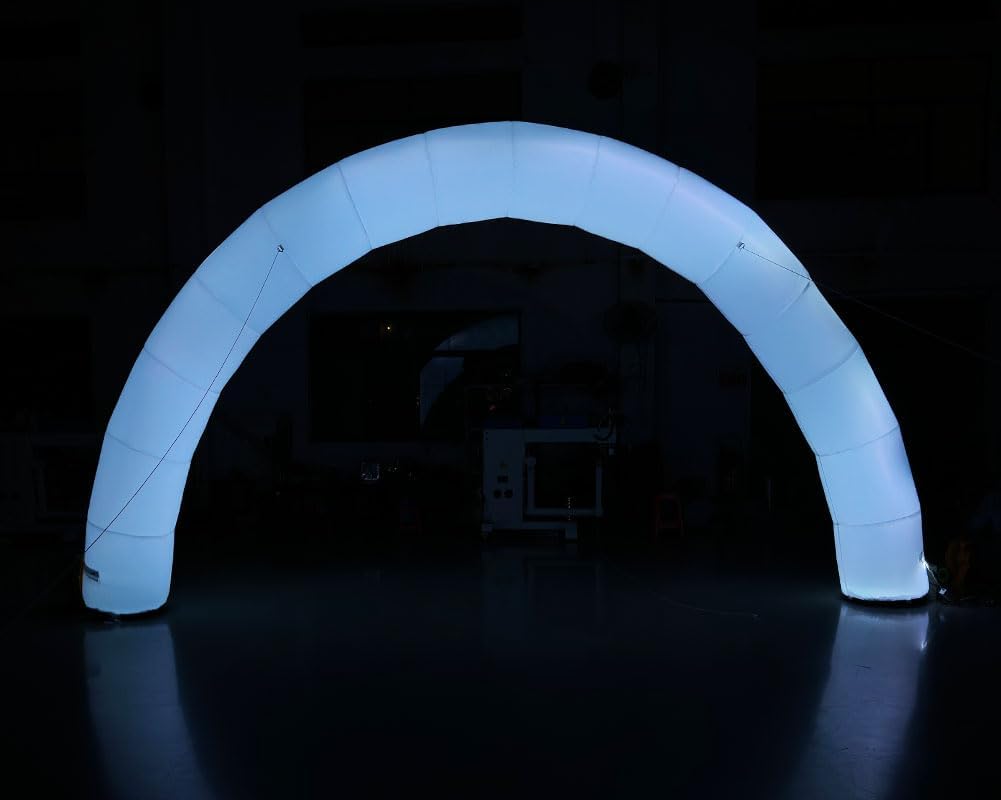 51xSXlD2vCL._AC_SL1001_.jpg 20ft Inflatable Color Changing Arch Blow up Promotional LED Lighting Arch with Blower Color Change Lighting Archway for Event Parties (Multicolor, 6m Width) - Image 5