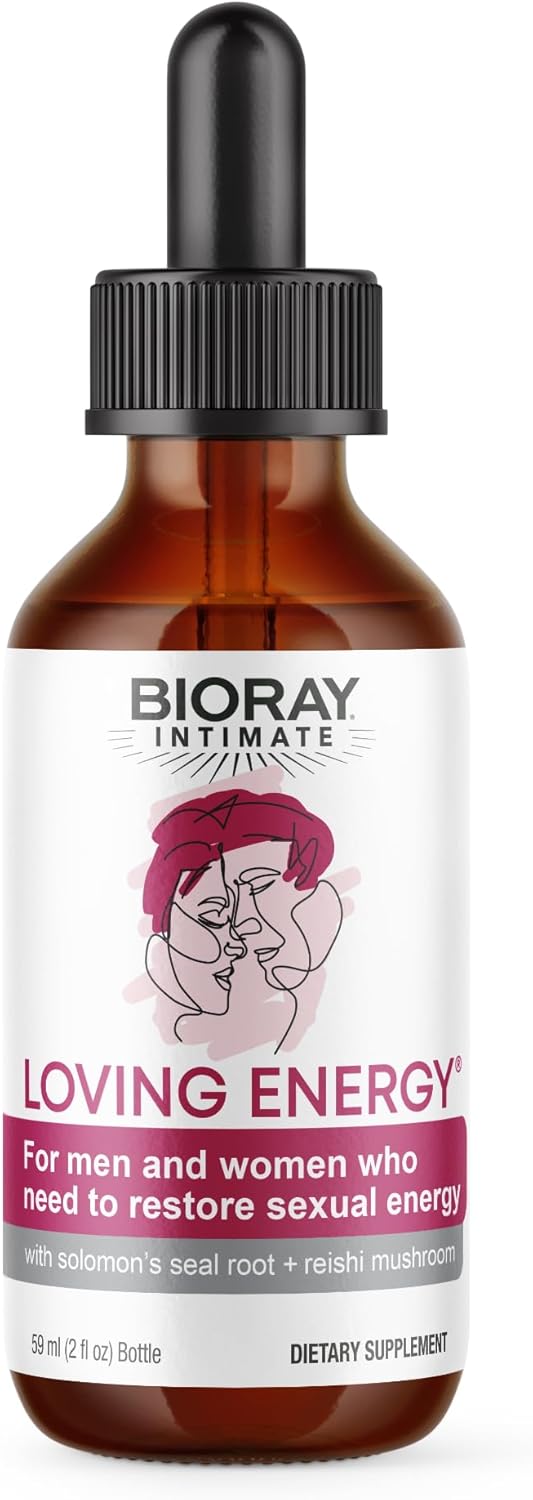 610g73AaR1L._AC_SL1500_.jpg BIORAY Intimate Loving Energy - 2 fl oz - with Medicinal Mushrooms - Non-GMO, Vegan, Gluten Free