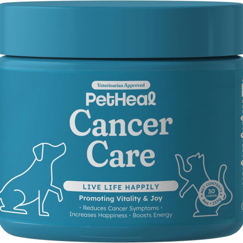 Cancer Care Chews for Dogs - Pork Flavor - Supports Energy, Comfort & Longevity | Immune Support with Astragalus & Burdock | Helps Digestive Discomfort | 30 Soft Chews, Vet-Reviewed