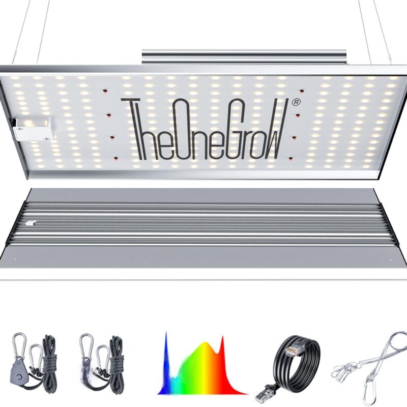 MA1200 120W LED Grow Light Full Spectrum | Dimmable Plant Light Panel with Daisy Chain | 2x2ft/3x3ft Coverage for Vegetables, Seedlings & Flowering Plants
