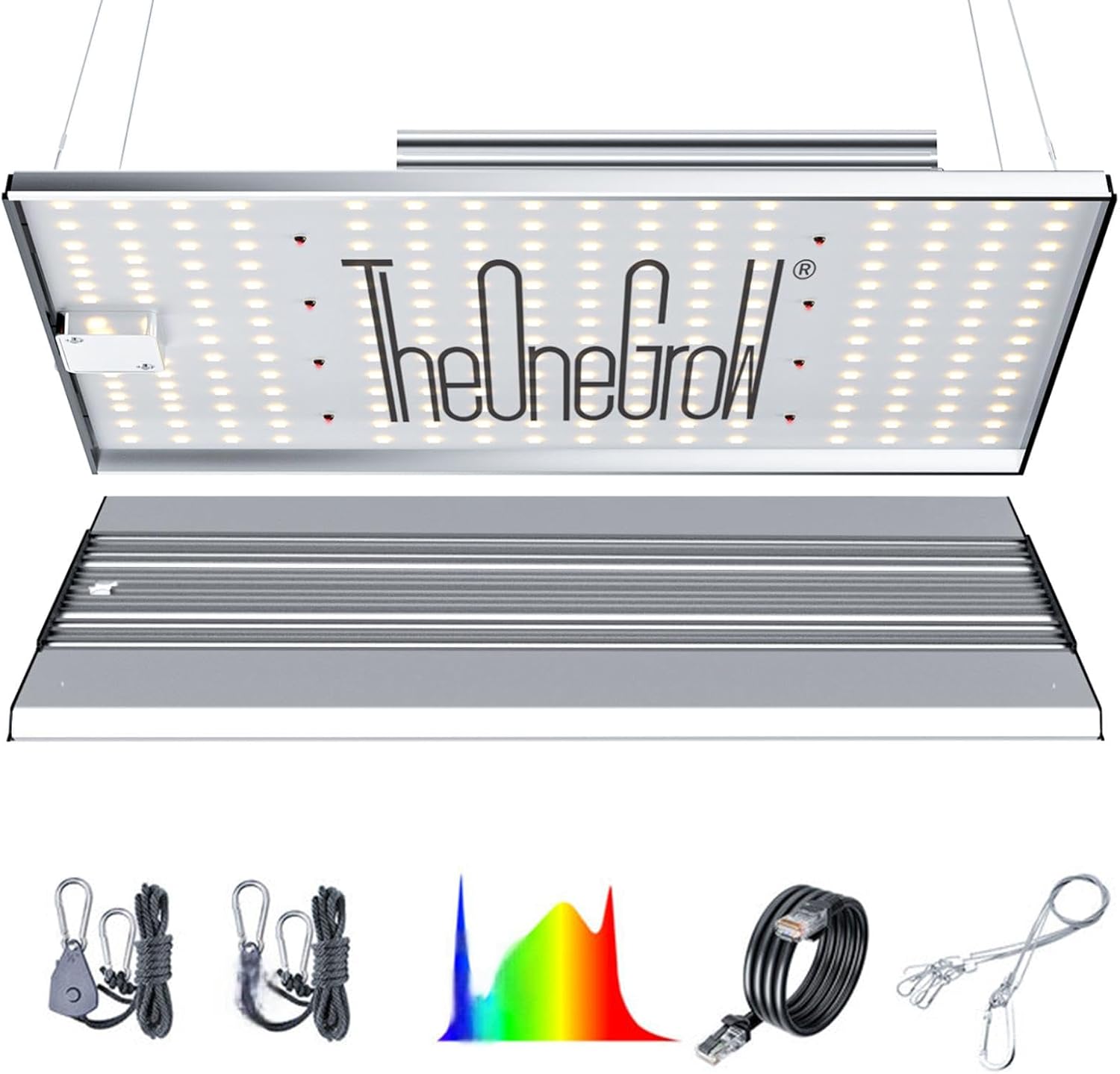 614yT-szJdL._AC_SL1500_.jpg MA1200 120W LED Grow Light Full Spectrum | Dimmable Plant Light Panel with Daisy Chain | 2x2ft/3x3ft Coverage for Vegetables, Seedlings & Flowering Plants