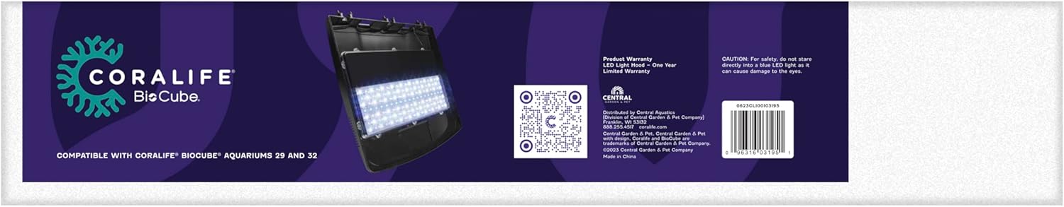 6194wrJhLRL._AC_SL1500_.jpg Coralife BioCube LED Aquarium Fish Tank Replacement Lid Canopy, 29/32 Gallon - Image 8
