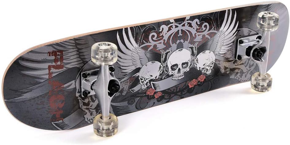 61E7ZAByBtL._AC_SL1000_.jpg ChromeWheels 31 inch Skateboard Double Kick Skate Board Cruiser Longboard 8 Layer Maple Deck Skateboards for Kids and Beginners - Image 3