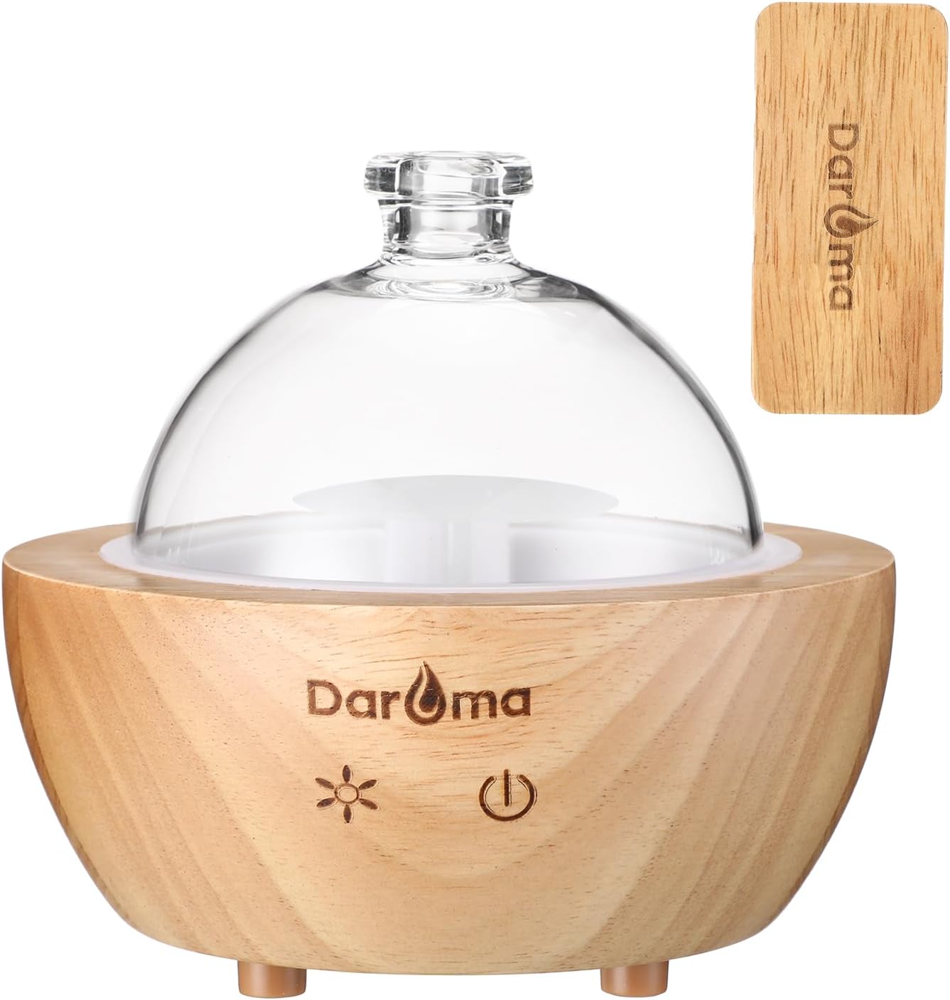 61GeWYk2L6L._AC_SL1500_.jpg 2025 Upgraded Remote Handmade Glass & Real Wood Essential Oil Diffuser, Aromatherapy Diffuser, 200ml Aroma Humidifier, Cool Mist with 7 LED Colors, Waterless Auto Shut-Off for Home Office Bedroom Gift