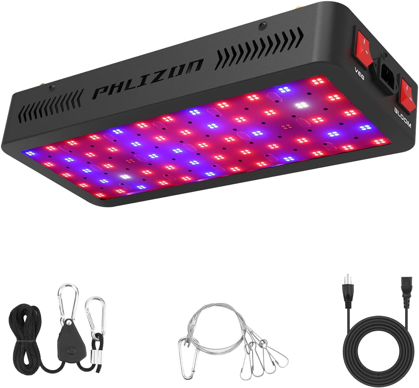 61HVMsbEZoL._AC_SL1500_.jpg Phlizon Upgraded 600W LED Grow Light with SMD LEDs 2x2ft Full Spectrum Plants Light Double Switch Grow Led for Indoor Veg and Flower