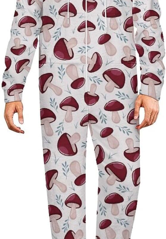 Womens Jumpsuit Mens Abstract Love Camouflage Blanket Hoodie Onesie Long Sleeve One-Piece Pajamas Flannel Sleepwear