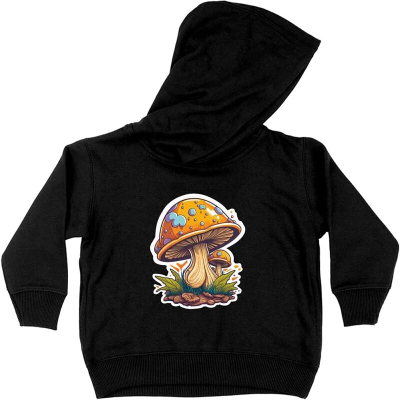 Mushroom Toddler Hoodie - Magic Mushroom Toddler Hooded Sweatshirt - Printed Kids' Hoodie