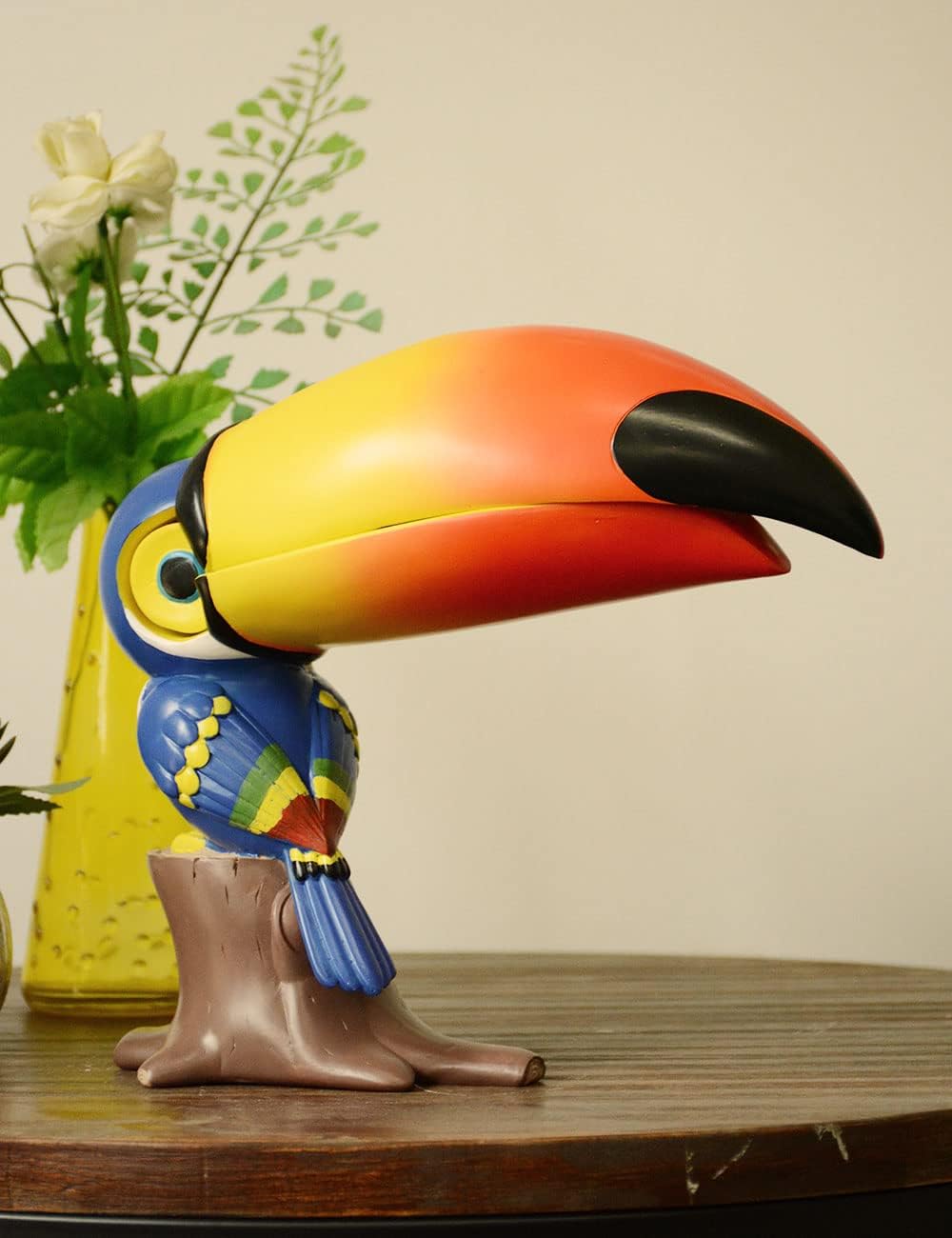 61aI8ZwxkfL._AC_SL1300_.jpg Candy Dish Cookie Jar Snack Tray Toucan Gifts Sculpture Modern Decor Statue Table Centerpiece Crafts Polyresin Figurine Arts 10inch - Image 4