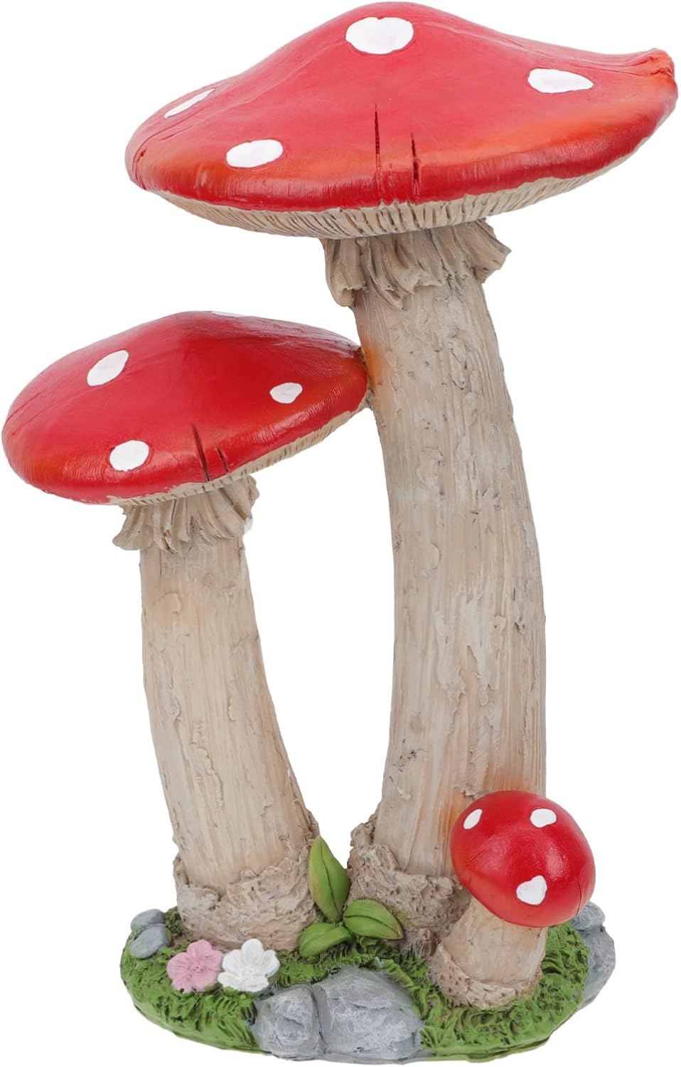 61fnCPlIX8L._AC_SL1500_.jpg Beaupretty Realistic Red Mushroom Garden Decor Resin Mushroom Ornament for Home Garden DIY Landscape Decoration - Image 2
