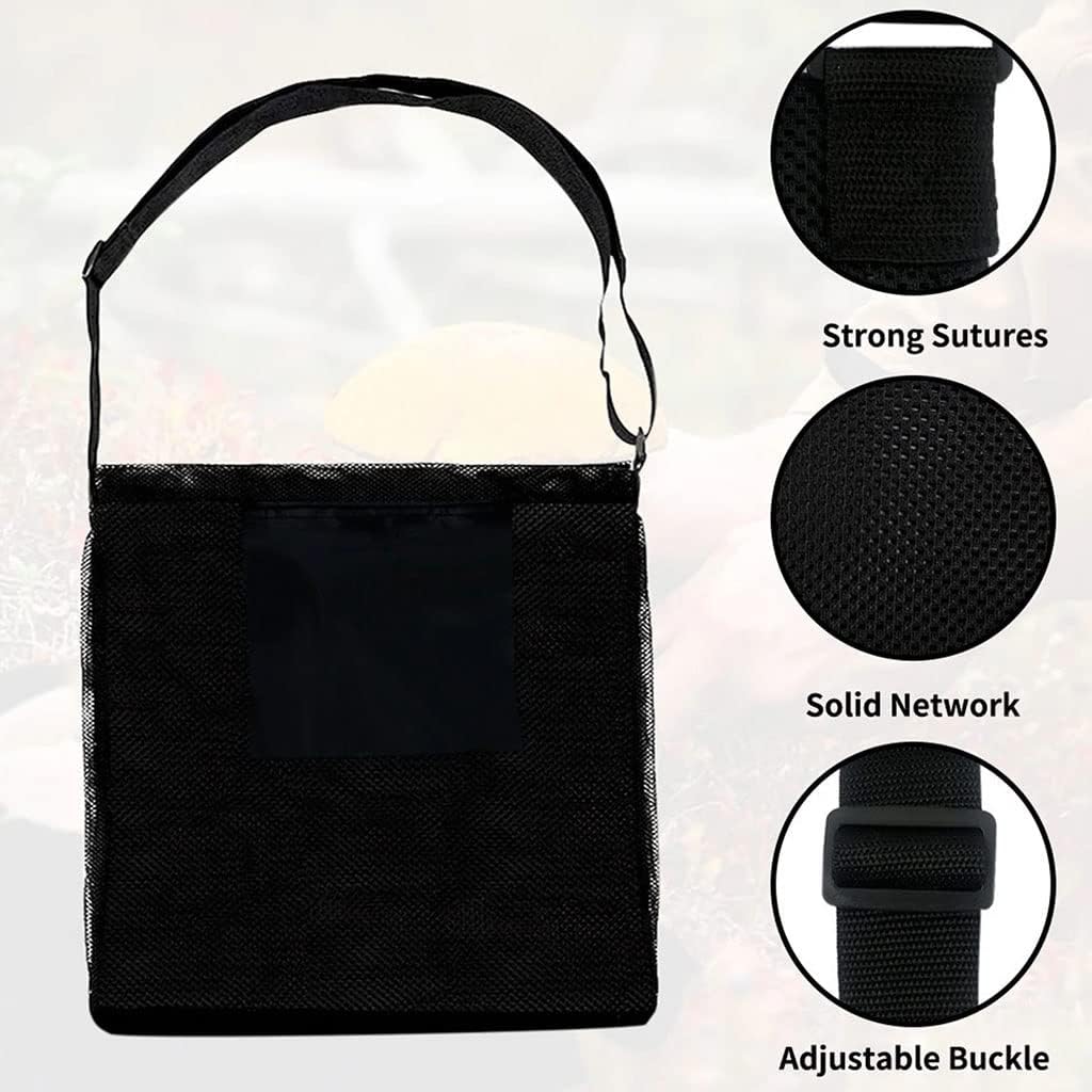 61h23rCatoL._AC_SL1024_.jpg Mushroom Hunting Bag Breathable Mushroom Hunting Bag with Adjustable Shoulder Strap and Folding, Fruit Picking Bag Foraging Bag - Image 6