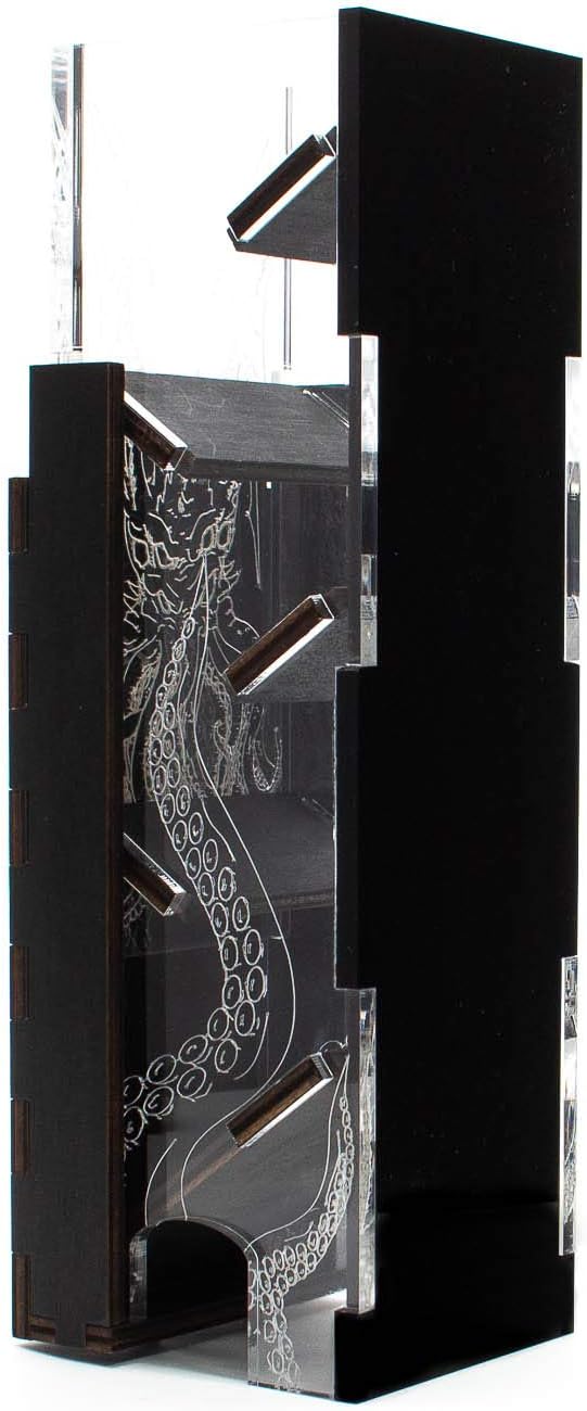 61k38Cixe6L._AC_SL1500_.jpg C4Labs Cthulhu Etched 11" Tall Dice Tower for Lovecraft Fans - Black - Image 4