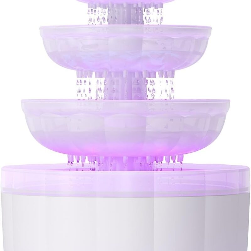 Cloud Rain Humidifier for Bedroom with LED Mood Light & Essential oil Diffuser - Rain Sounds White Noise Diffuser Perfect for Bedroom, Office, and Relaxation (White)