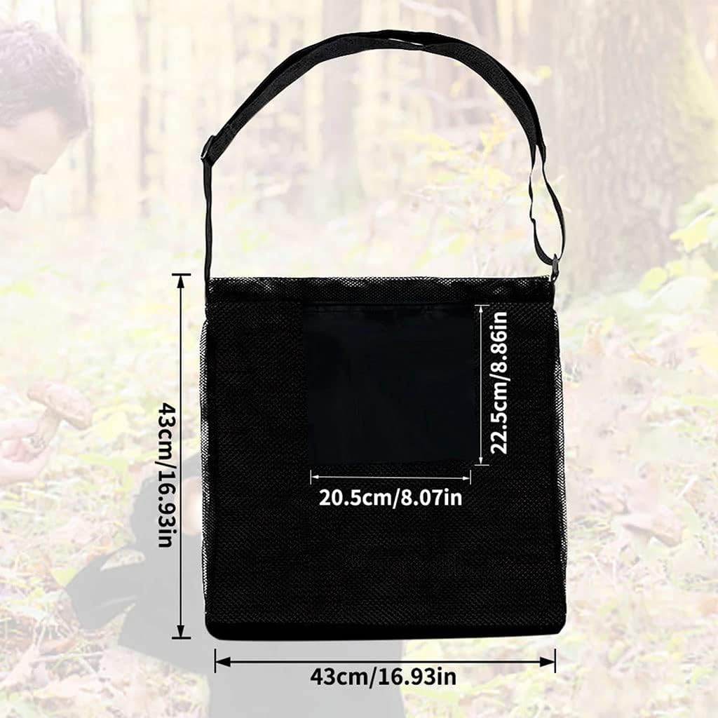 61ulX85UPDL._AC_SL1024_.jpg Mushroom Hunting Bag Breathable Mushroom Hunting Bag with Adjustable Shoulder Strap and Folding, Fruit Picking Bag Foraging Bag - Image 5