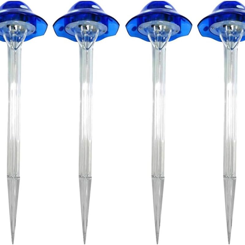 6 Pack Mushrooms Solar Garden Lights, Color Changing IP76 Waterproof Garden Lights, Solar Powered Landscape Light, Solar Outdoor Light for Garden Yard Lawn Patio Pathway (Blue)