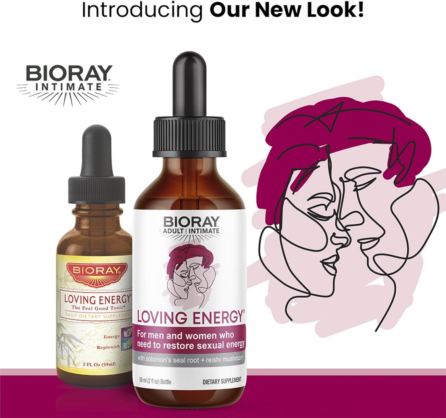 712p8Fyi5L._AC_SL1500_.jpg BIORAY Intimate Loving Energy - 2 fl oz - with Medicinal Mushrooms - Non-GMO, Vegan, Gluten Free - Image 3
