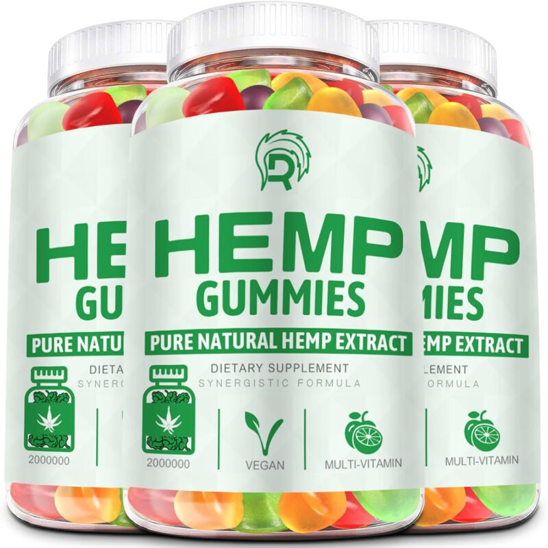 Hemp Gummies - Organic Hemp Supplement High Potency - Fruit Flavor