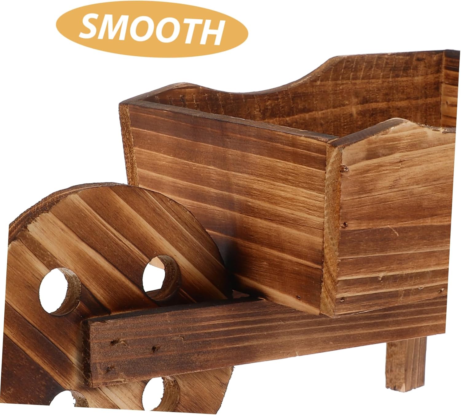 71C7cIgT60L._AC_SL1500_.jpg Outdoor Decorations for Garden Wooden Cart Flowerpot Creative Fleshy Combination Plant Pot Shop Window Garden Decoration Ornamental Wheelbarrow Planter - Image 3