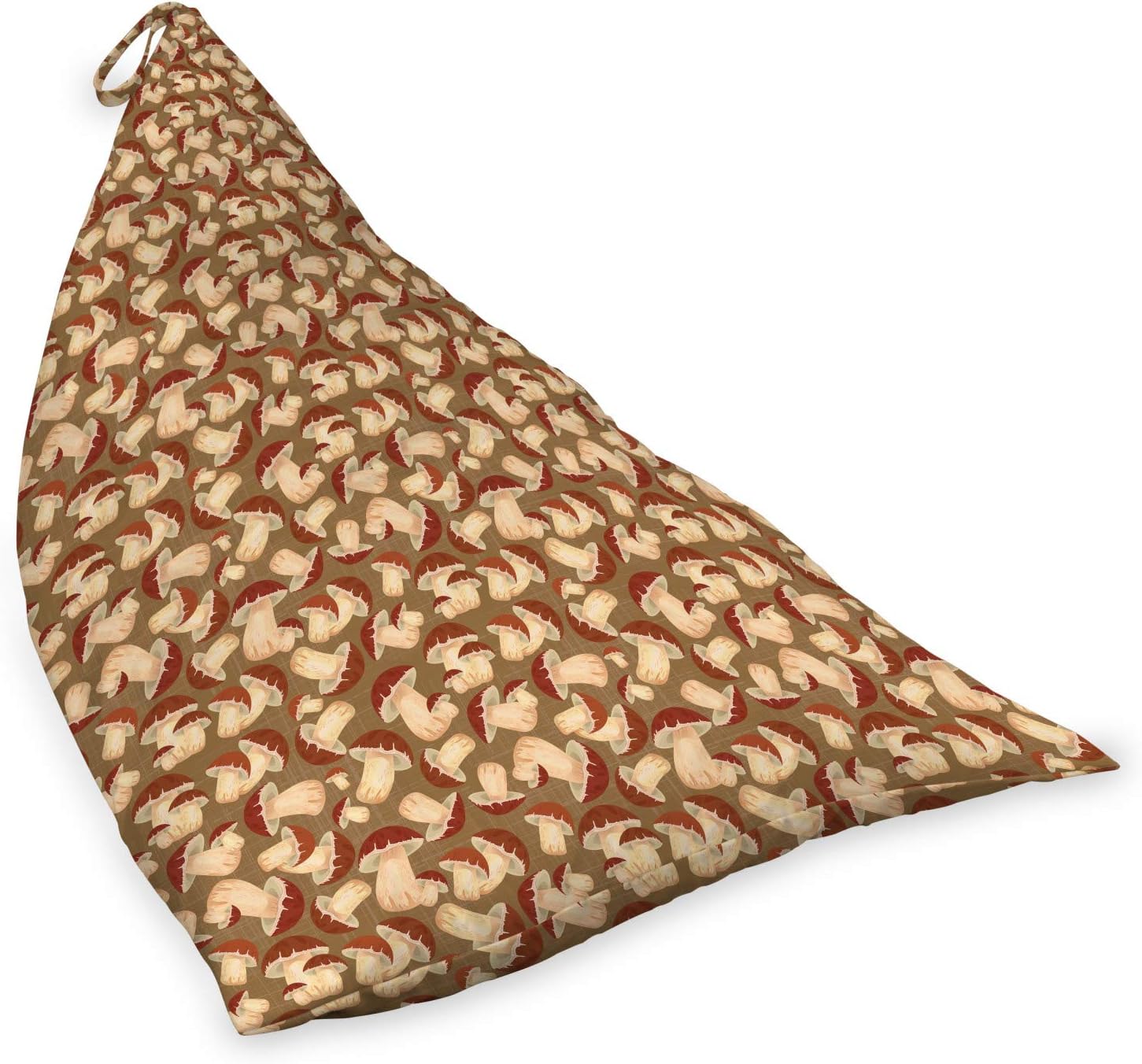 71LrtjutKTL._AC_SL1500_.jpg Ambesonne Mushroom Lounger Chair Bag, Exotic Food Porcini Mushroom with Vintage Grunge Display Harvest Farmland, High Capacity Storage with Handle Container, Lounger Size, Beige Brown Cocoa - Image 2