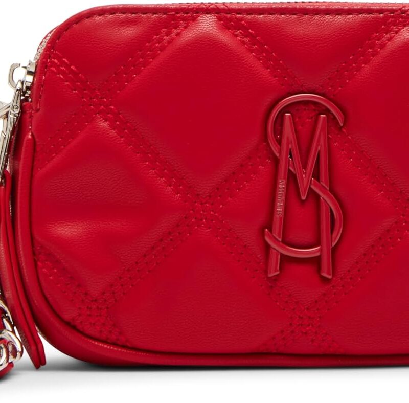 Steve Madden Daisy Quilted Crossbody, Red