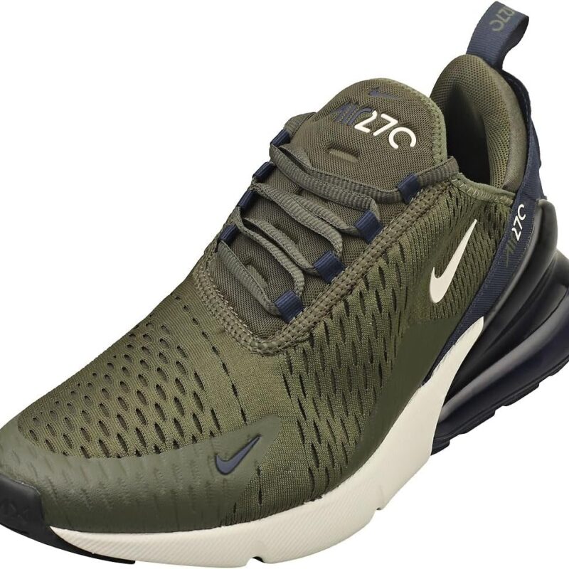 Nike Air Max 270 Men's Shoes (AH8050-303, Cargo Khaki/Obsidian/Light Bone) Size 12