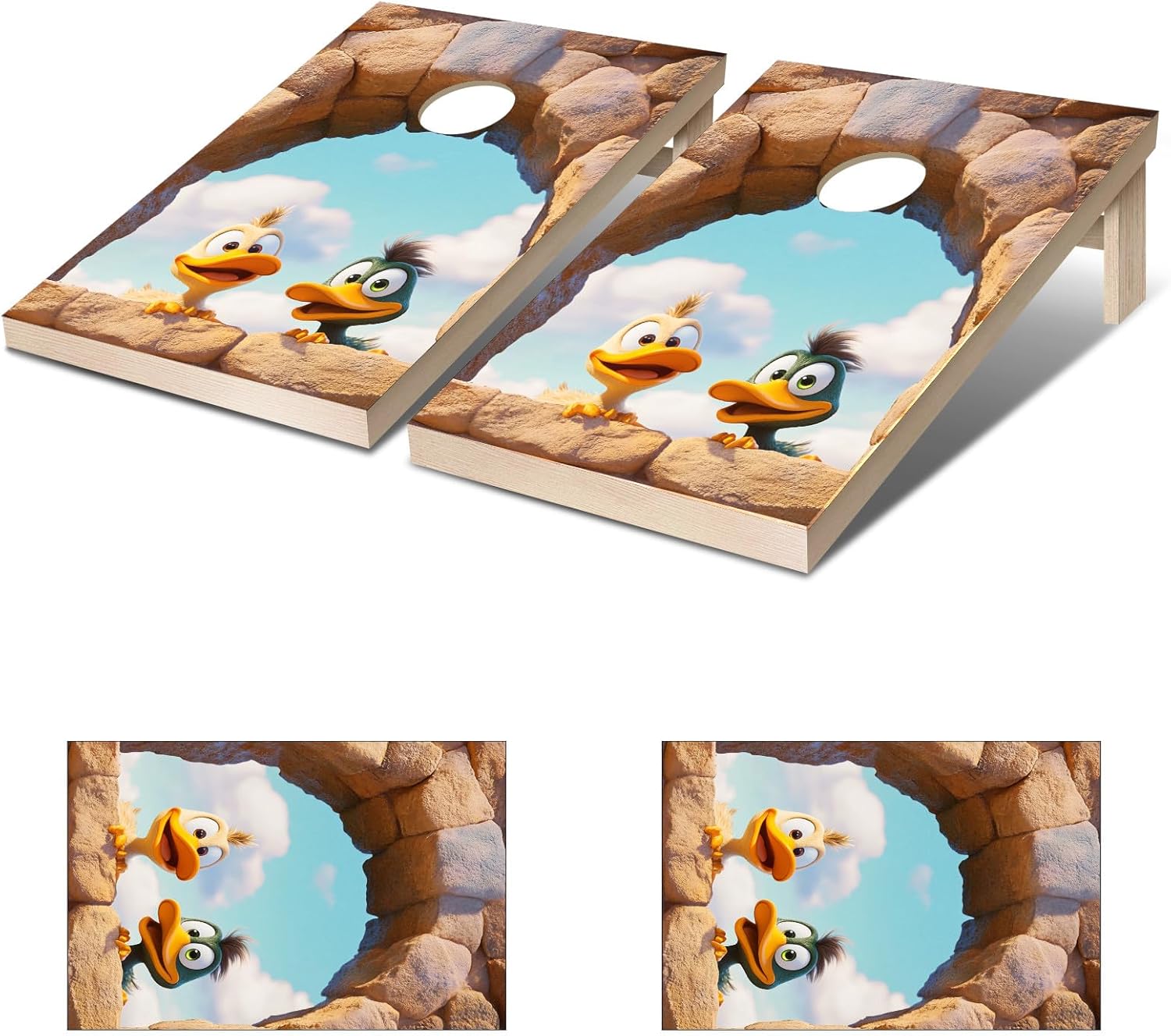 71Vq0F7g2L._AC_SL1500_.jpg 24inx48in Cornhole Board Decals for Outdoor Games Themed Vinyl Skins Weather-Resistant Cornhole Wrap Set for Family Backyard Fun Parties Decorative Game Stickers Set of 2 Magical Mushroom - Image 3