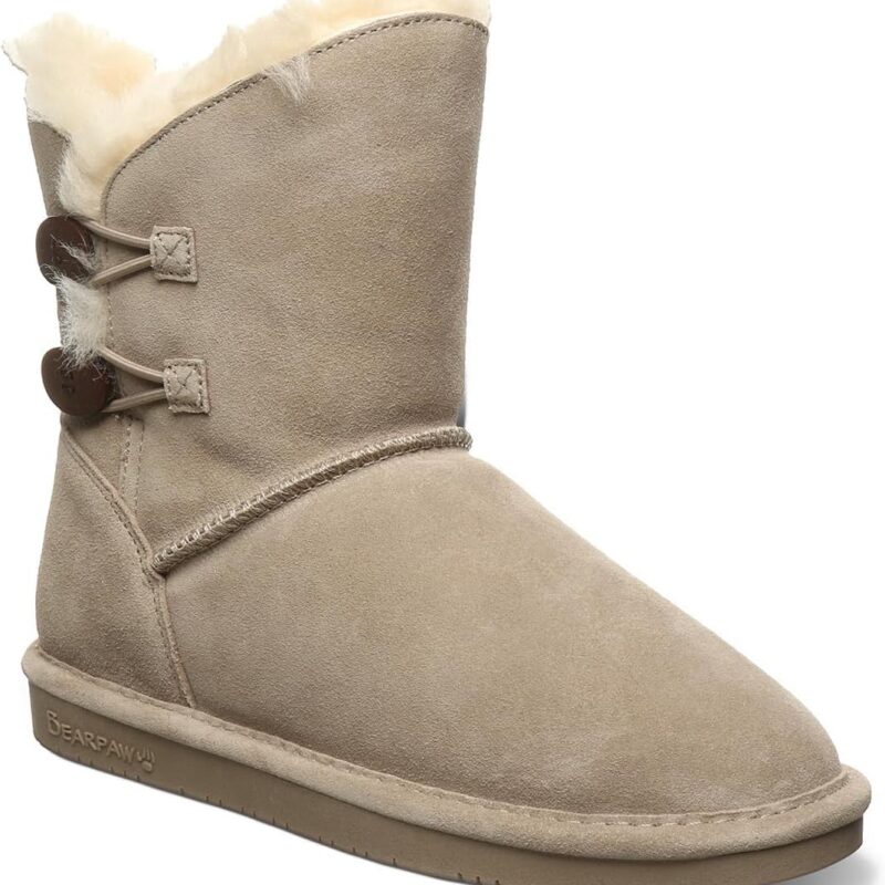 BEARPAW Womens Lined Suede Winter & Snow Boots
