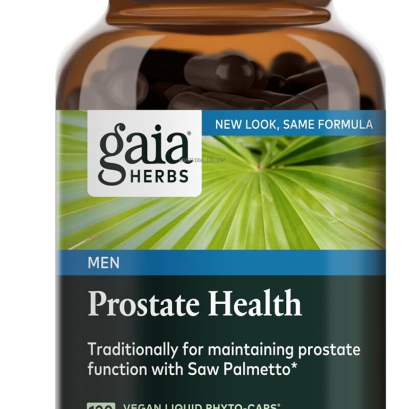 Gaia Herbs Prostate Health - Supports Prostate Health and Function for Men - with Saw Palmetto, Green Tea, Nettle Root, and White Sage - 120 Vegan Liquid Phyto-Capsules (40-Day Supply)