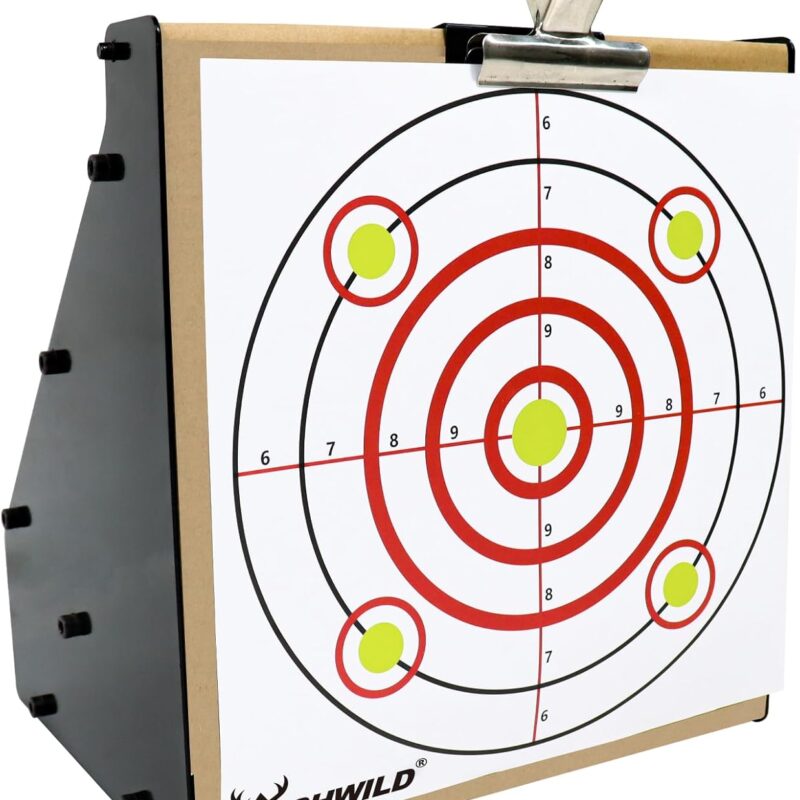 Highwild Bullet Trap Box Rated for .22/.17 Caliber (Rimfire Only) - Air Rifle Pellet Gun Targets - Paper Shooting Training Target for Indoor Outdoor