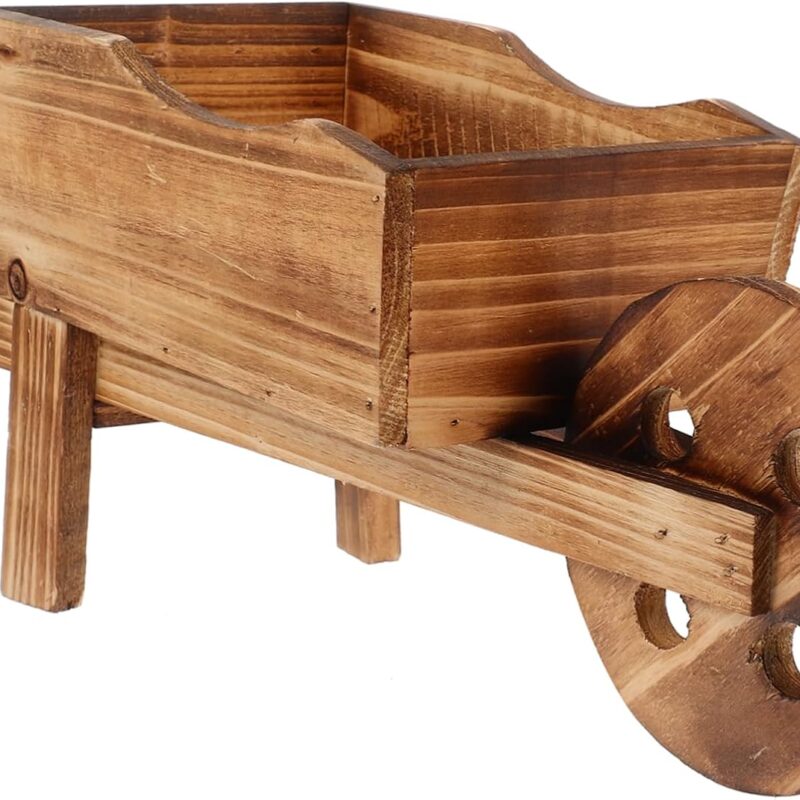 71rUOB05qeL._AC_SL1500_.jpg Outdoor Decorations for Garden Wooden Cart Flowerpot Creative Fleshy Combination Plant Pot Shop Window Garden Decoration Ornamental Wheelbarrow Planter