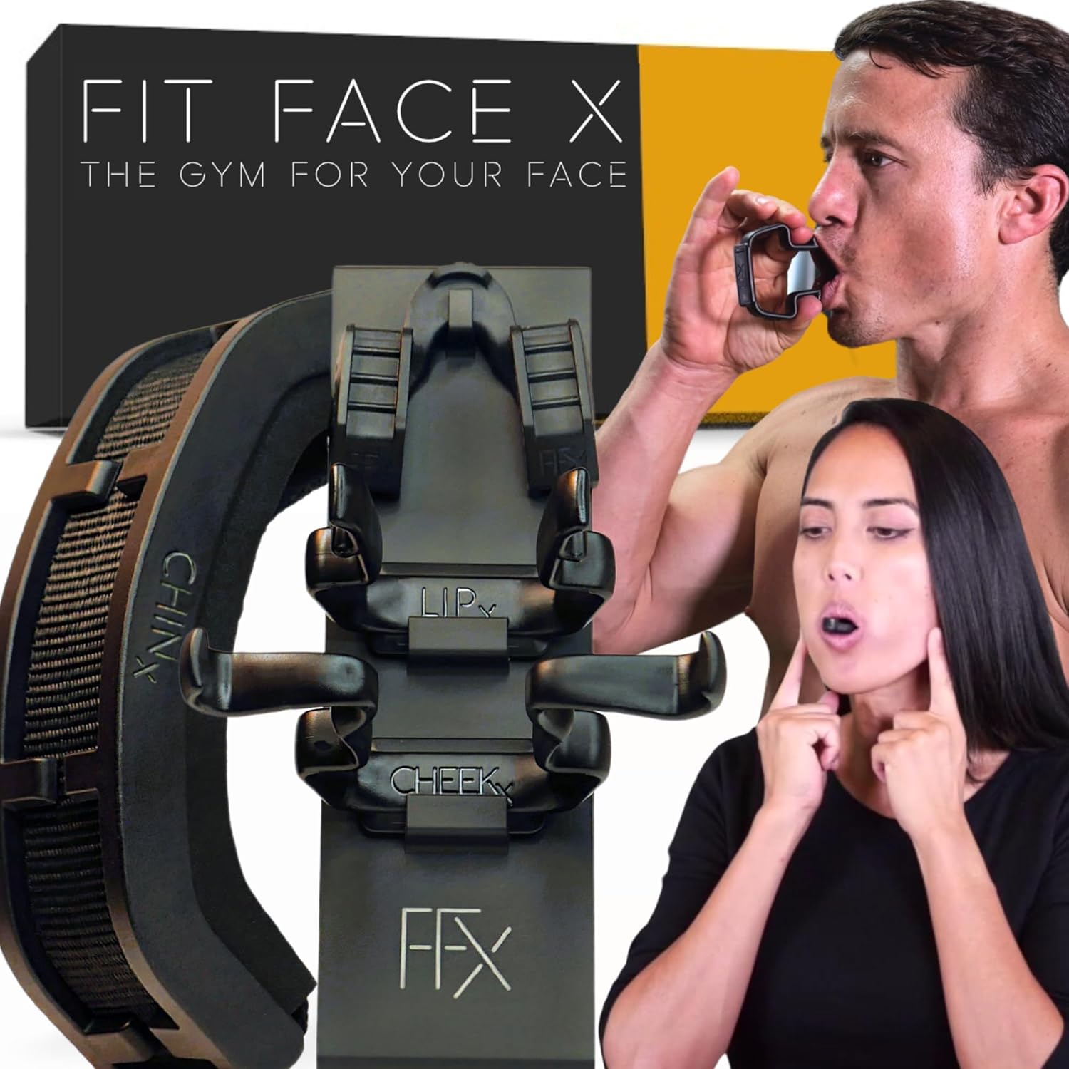 71sAUgr0LL._SL1500_.jpg WORLDS FIRST FACE SCULPTING GYM -4 Tools Working Out Over 60 Face Muscles/Face Lift In a Box/Fully Sculpt Your Cheeks, Neck, Jowls, Jawline, lips, Chin & Neck. NEVER-SKIP-FACE-DAY