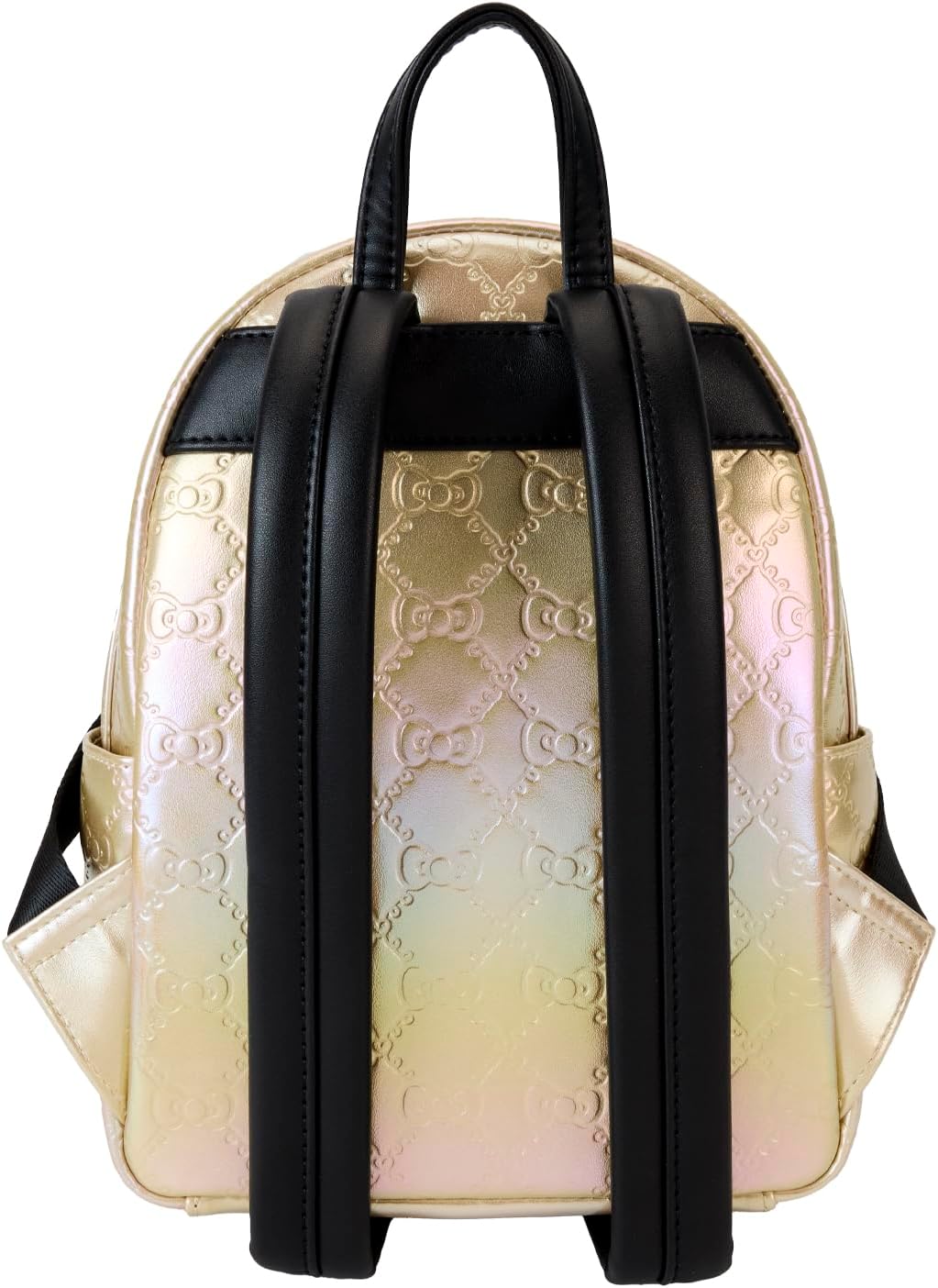 71zsNELVhLL._AC_SL1500_.jpg Loungefly Sanrio 50th Anniversary Metallic Gold Mini Backpack - Image 4