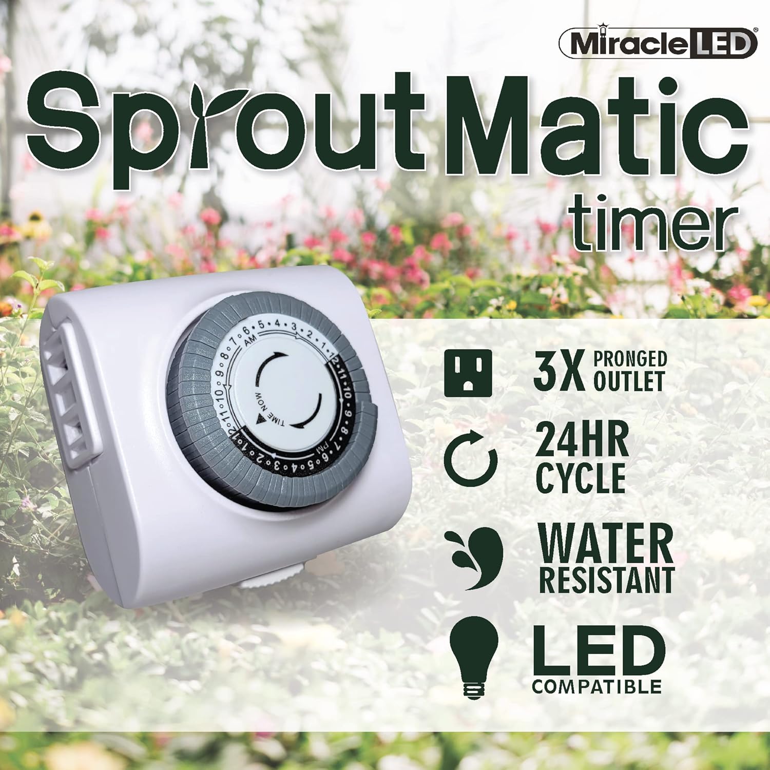 816X2JoZtkL._AC_SL1500_.jpg Miracle LED Shroom Indoor Grow Light Kit for Oyster, Shiitake Mushrooms - 4 Ultra Grow Full & 4 Absolute Daylight Plus Blue Spectrum Replace 150W LED Grow Bulbs & 1 4-Socket Corded Fixture with Timer - Image 5