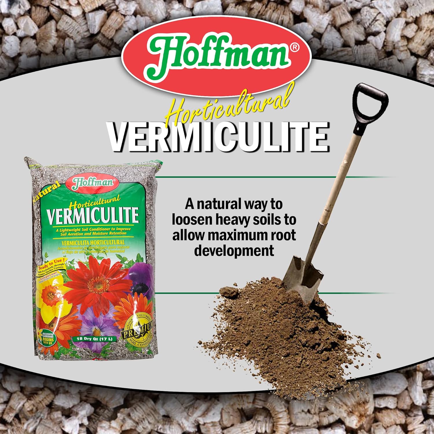 8175w1T2qKL._AC_SL1500_.jpg Hoffman Horticultural Vermiculite Lightweight Garden Soil Conditioner for Aeration and Moisture Retention, 18qt, 5 Pack - Image 4