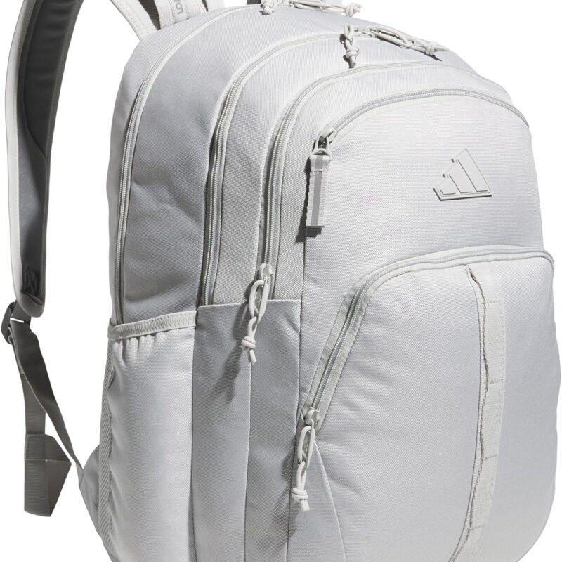 adidas Prime Backpack for Work, Travel Bag for Women and Men with Padded Compartment for Laptop, Grey Two/Grey Four, One Size