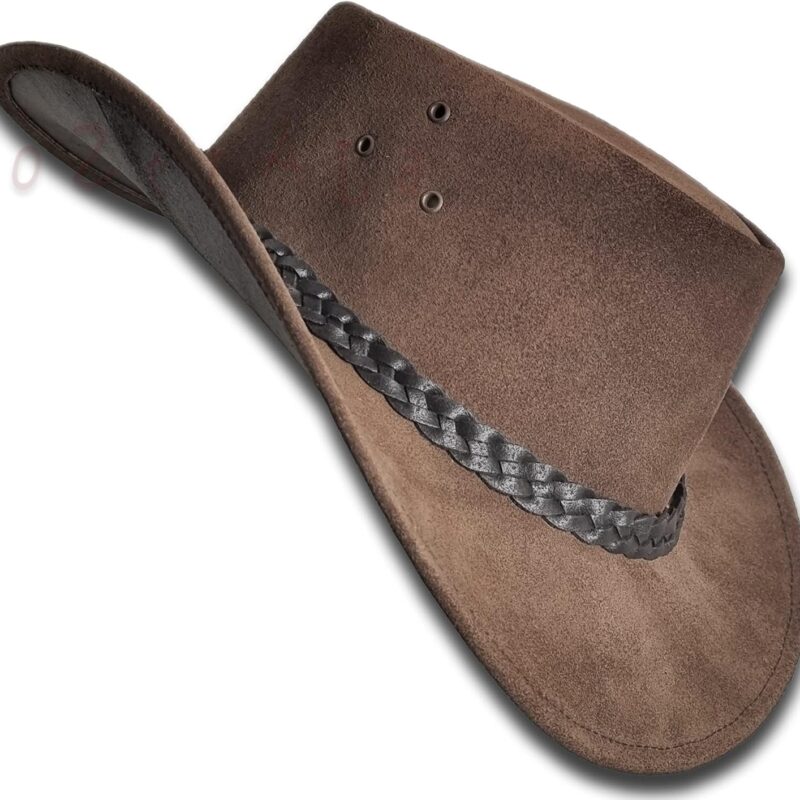 Oztrala Hat Suede Leather Cowboy Men Women Australian Outback Western Aussie Black Brown HL32 Flinders