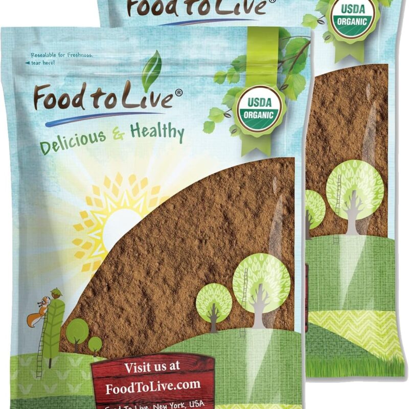 Organic Red Reishi Mushroom Powder, 12 Pounds –All Natural Vegan Superfood for Immunity and Holistic Wellness. Rich in Antioxidants and Nutrient-Packed. Non-GMO. 100% Pure. Great for Smoothies. Kosher