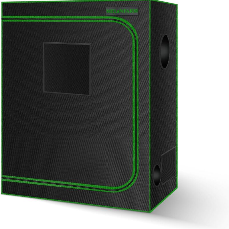 MELONFARM Small Grow Tent for Aerogarden，32”x24”x28” ，Hydroponics Growing System ，Highly Reflective 600D Diamond Mylar Canvas with Ventilation window and Floor Tray for Hydroponic Indoor Plant Growing
