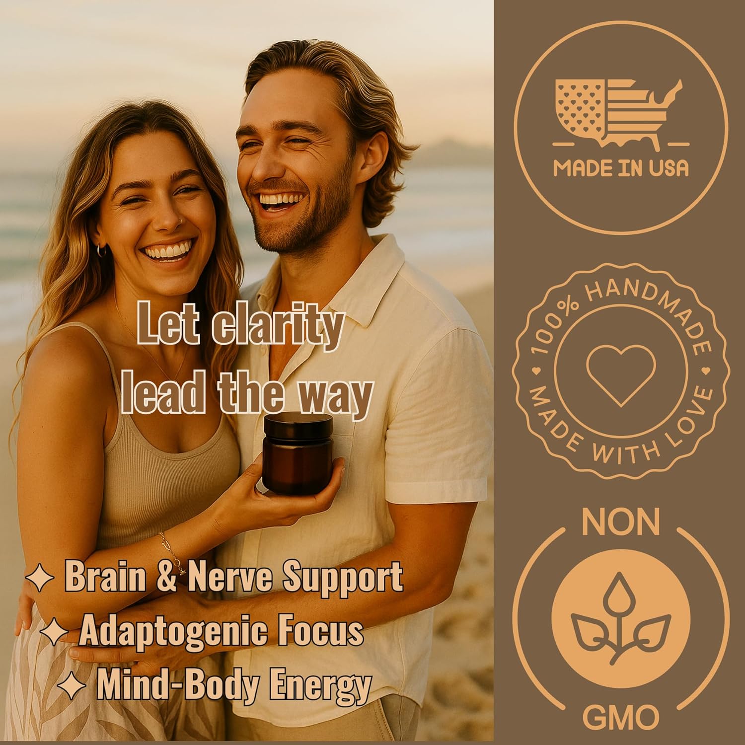81eMAw96XgL._SL1500_.jpg Lion’s Mane Mushroom Cream – Brain Fog & Memory Support | Hericium erinaceus Nootropic Blend with Reishi & Cordyceps | 2 oz – King & Queen Wellness - Image 5