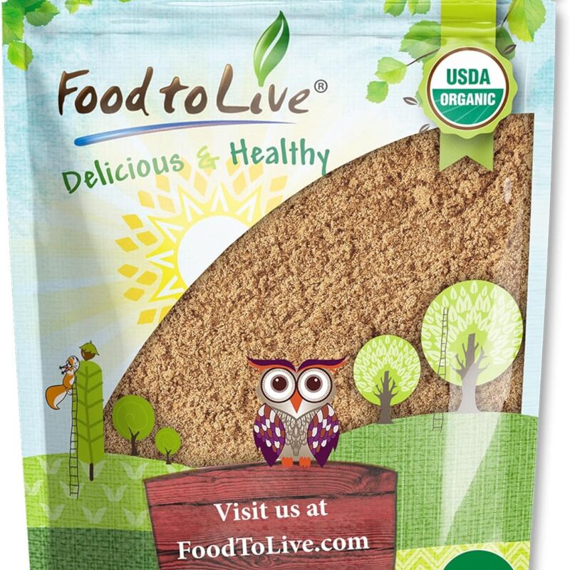 Food to Live Organic Six-Stars Mushroom Mix, 2 Pounds – 6 Powder Blend with Shiitaki, Cordyceps, Turkey, Chaga, Reishi, Lion's. Perfect for Cooking, Smoothie and Coffee. Non-GMO, Vegan, Kosher, Bulk