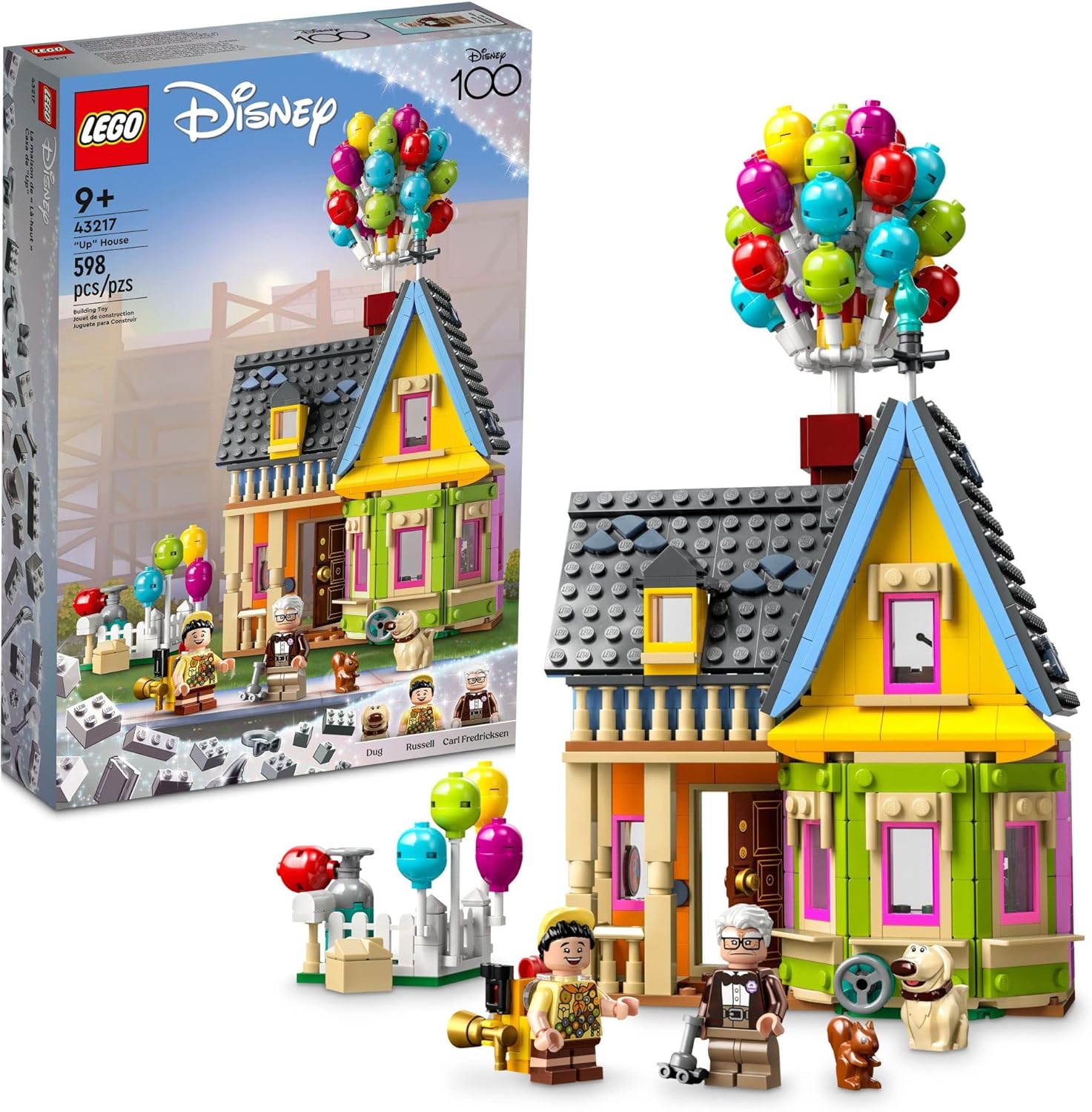 81x0LRtdD1L._AC_SL1500_.jpg LEGO Disney and Pixar ‘Up’ House Disney 100 Celebration Classic Building Toy Set for Kids and Movie Fans Ages 9 and Up, A Fun Gift for Disney Fans and Anyone Who Loves Creative Play, 43217
