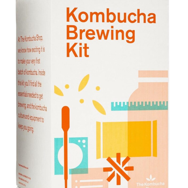 The Kombucha Shop Organic Kombucha Starter Kit - 1 Gallon Brewing Kit Includes All The Essentials Required for Brewing Kombucha At Home
